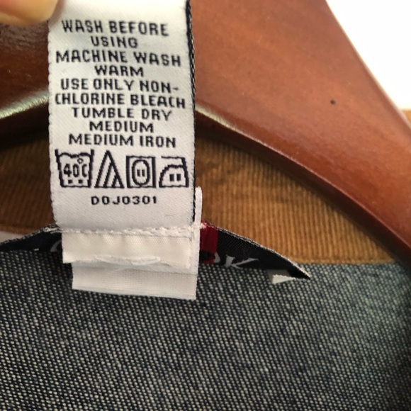 JG Hook, Corduroy Camel Collared Jean Dress, M/L - Picture 8 of 10